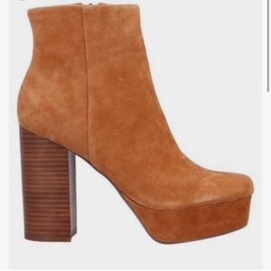 Steve Madden tan platform boots